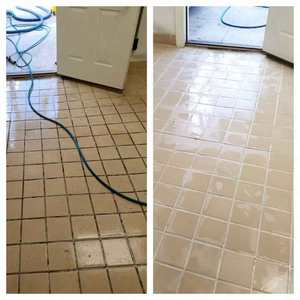 tile cleaning after and before